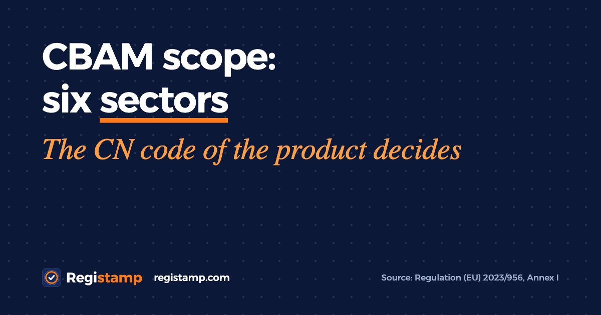 Which products are in CBAM scope? CN codes