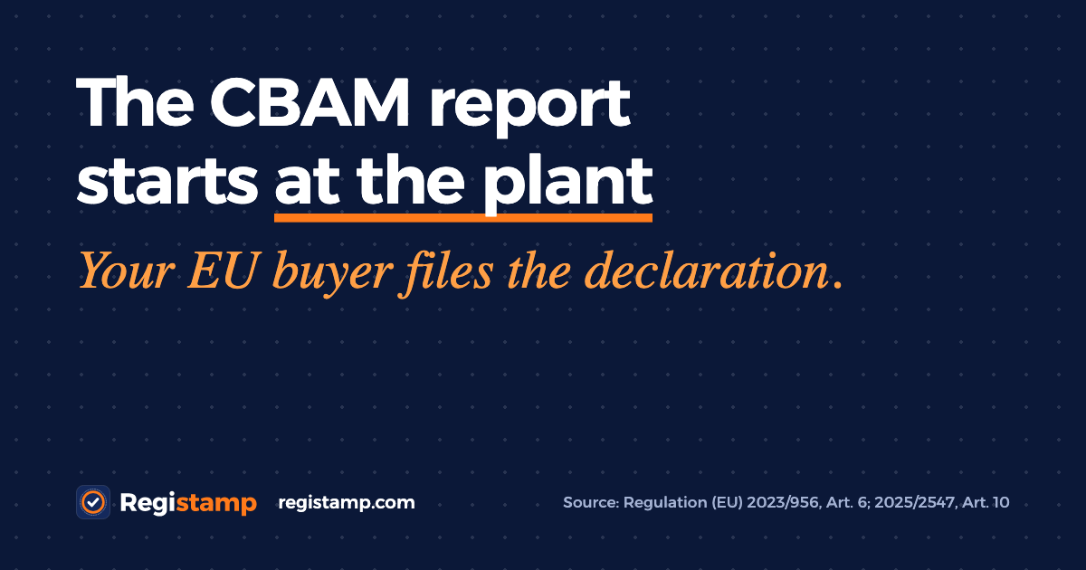 CBAM report for producers: how to prepare it